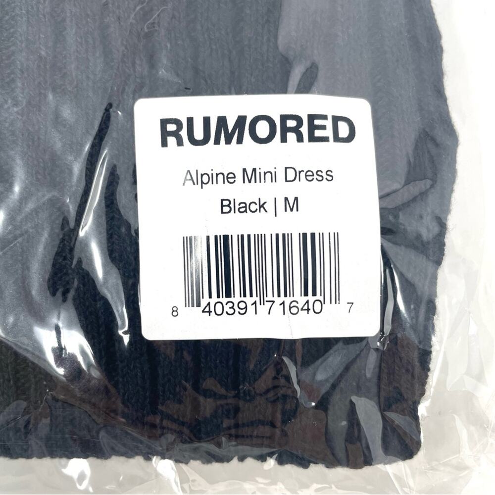 Rumored Black Ribbed Mini Dress - Picture 10 of 12